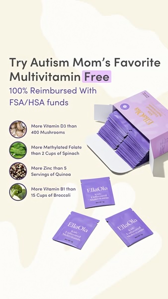 A 9:16 vertical creative layout that pairs a product image with specific, high-authority nutritional comparisons to validate the product for parents.